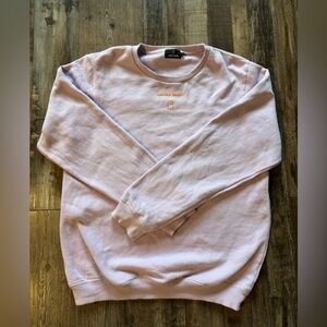 Lonely Ghost Lavender Orange Text Me When You're Home Crewneck Large